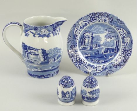 A modern Spode part dinner service, in the Italian Pattern, comprising twelve dinner plates, 26.5cm, twelve side plates, 19cm