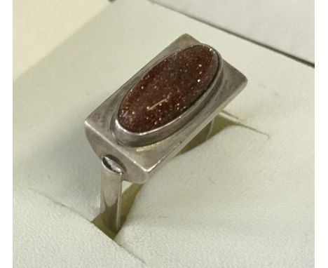Hallmarks to outer edge of ring. Ring size M 1/2.
