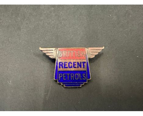A Regent 'British Petrols' enamel lapel badge, indistinctly stamped to verso.