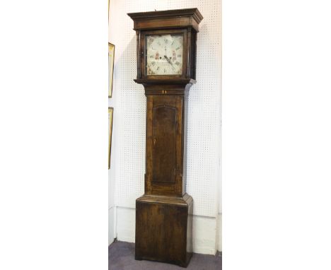 CHEPSTOW LONGCASE CLOCK, early 19th century eight day striking by Jonathan Chance Chepstow in oak case, 197cm H.