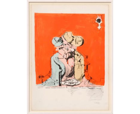 GRAHAM SUTHERLAND 'Three headed rock III', lithograph, 1982, with stamped and embossed signature, with full margins, 76cm x 5