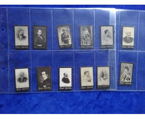 Cigarette cards, Cousis Malta, Celebrities K Size (un numbered), 12 cards (fair)