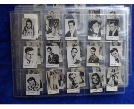 Trade cards, FPF Greetings, K sized Film Stars, 95 cards believed all different.  Stars include Brigitte Bardot, Warren Beatt