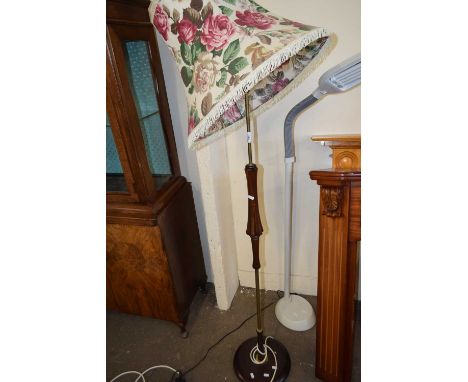 RETRO DARK WOOD STANDARD LAMP