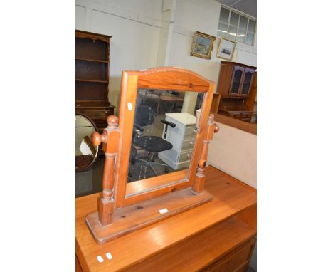 PINE FRAMED DRESSING TABLE MIRROR