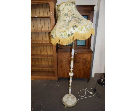 POLISHED STONE STANDARD LAMP