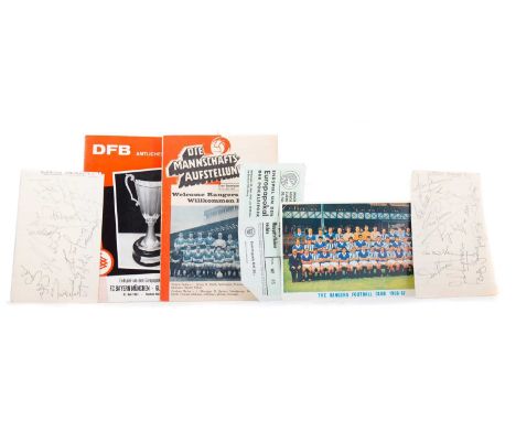 RANGERS F.C. V F.C. BAYERN MUNCHEN, ECWC FINAL TICKET AND TWO PROGRAMMES 31ST MAY 1967 both versions of the programme, along 