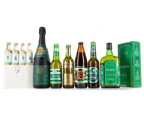 CELTIC F.C., COLLECTION OF COMMEMORATIVE BOTTLES comprising Blended Deluxe Scotch Whisky, 70cl 40%, twelve Lisbon Lions whisk