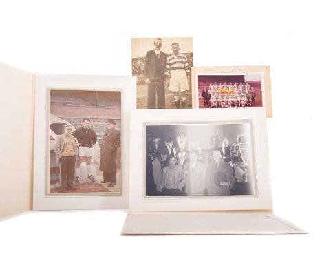 CELTIC F.C., FOUR PHOTOGRAPHS EARLY TO MID-20TH CENTURY the first depicting James McGrory and with inscription verso This pic