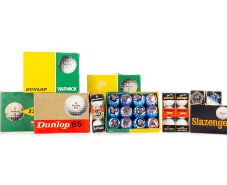 LARGE COLLECTION OF GOLF BALLS EARLY TO MID-20TH CENTURY various makers including Dunlop, Slazenger, Align Pure Strike, The F