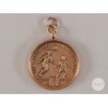 Tommy Gibb 9ct gold Newcastle United v. Liverpool F.A.Cup runners-up medal, 1974.