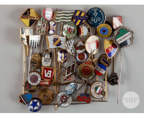 A collection of 41 metal and enamel lapel badges probably from late 1950’s to early 1960’s of German, Spanish and some Easter