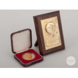 Viv Anderson silver-gilt and enamel 1988 Rous Cup medal