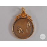 Jack Lambert an Arsenal 15ct gold Evening News Cricket Cup winners medal, 1930.