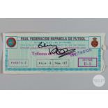 Viv Anderson a Nottingham Forest v. Hamburg European Cup Final ticket, 28th May 1980