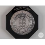 Viv Anderson silver-mounted & bakelite Nottingham Forest v. Ipswich Town Charity Shield plaque, 1978