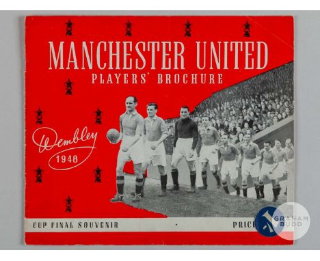 Manchester United 1948 F.A.Cup Final players brochure, some slight folds