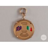 Tommy Gibb Continental gold Newcastle United v. Fiorentina Anglo-Italian Cup Final medal, 1973.