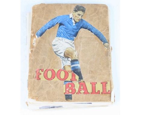 A mid-20th century autograph album, the contents mainly being soccer stars of the 1950's and later, as removed from magazines