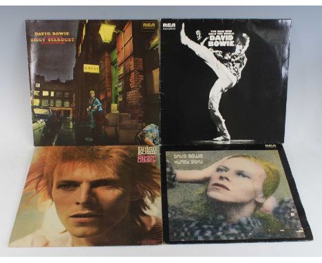 David Bowie, a collection of LP's to include Space Oddity, RCA, LSP- 4813 stereo; The Man Who Sold the World, RCA, INTS 5237;