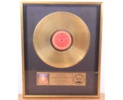 Earth, Wind &amp; Fire, Powerlight, Columbia AL 38367, gold presentation disc with plaque below "Presented To Grace Emerson t