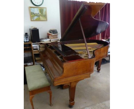 Steinway (c1922)A 5ft 10in 88-note Model O grand piano in a rosewood case on square tapered legs; together with a stool.  AME
