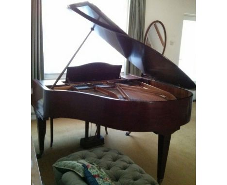 Blüthner (c1932)A 4ft 11in Style 4 grand piano in a mahogany case on square tapered legs; together with a stool. 