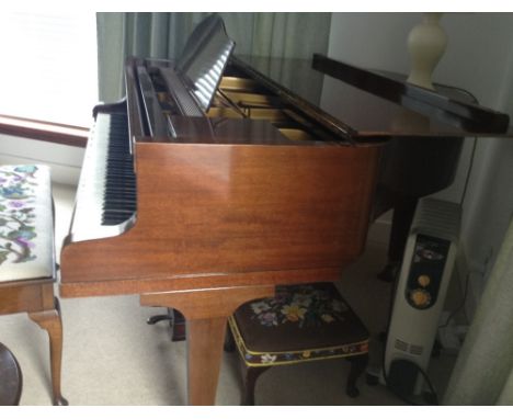 Blüthner (c1934)
A 5ft 1in grand piano in a polished mahogany case on square tapered legs; together with a duet stool.