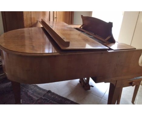Steinway (c1940)A 5ft 1in Model S grand piano in a cherrywood case on square tapered legs;  together with a duet stool. 