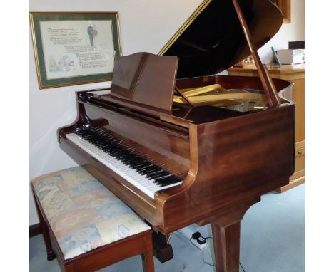 Blüthner (c1986)
A 5ft 1in Model 11 grand piano in a bright mahogany case on square tapered legs; together with a matching st