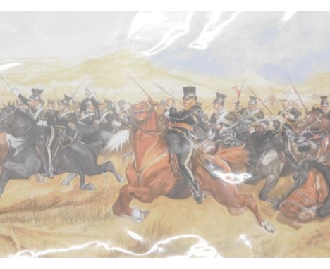 After R. Katon Woodville. The Charge of the Light Brigade balaclava, 5th December 1854, unframed, 24cm x 37cm. 
