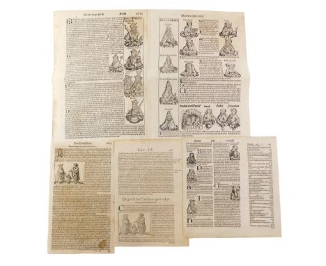 Nuremberg Chronicle Leaves.- Early printed.- Schedel (Hartman) Liber Chronicarum (Nuremberg Chronicle), Latin ed., Koburger, 