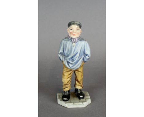 A Royal Worcester porcelain 'Down-and-Out' menu holder, 14cm high, impressed mark c. 1874 Slight wear, good overall