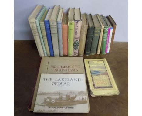 A quantity of Lake District related books, including Wainwright [Alfred], 'The Central Fells', 2nd impression 1958 (with dust