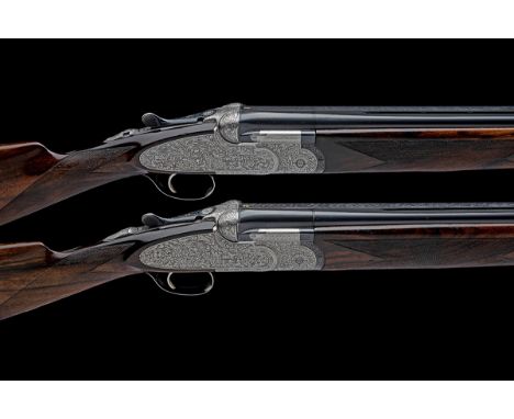 P. BERETTA A PAIR OF 12-BORE 'MOD. S3 EL' SINGLE-TRIGGER OVER AND UNDER SIDELOCK EJECTORS, serial no. C05522B / C05523B, for 