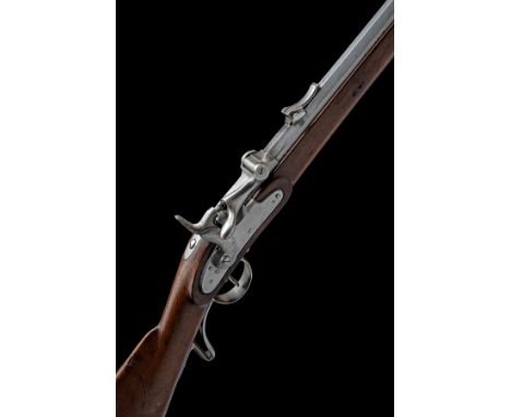 A CONTINENTAL 14.5mm (RIMFIRE) SERVICE CARBINE SIGNED LOUISE BENTZ, serial no. 859, possibly a Terssen Patent circa 1859, wit