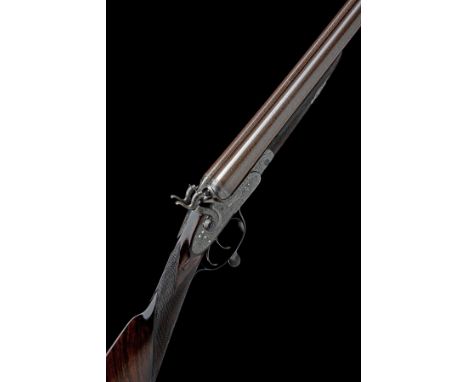 TRULOCK &amp; HARRISS A 12-BORE ROTARY-UNDERLEVER HAMMERGUN, serial no. 6956, circa 1870, 29 7/8in. black powder only reprove