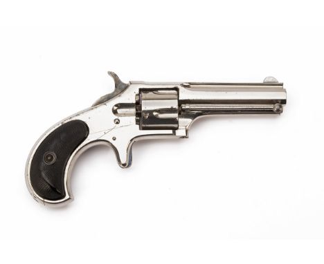 A GOOD .32 (RIMFIRE) REMINGTON SMOOT NEW MODEL NO. 2 POCKET REVOLVER, no visible serial number, circa 1882, with 2 3/4in. oct