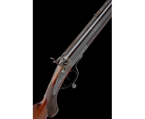 JOSEPH LANG &amp; SON A 16-BORE ROTARY-UNDERLEVER HAMMER RIFLE CONVERTED TO SHOT AND BALL, serial no. 4418, for 1872, 25 3/4i
