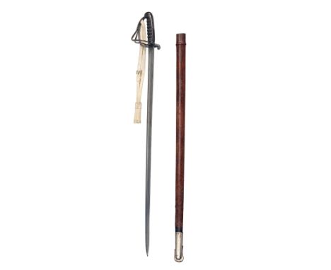 A PATTERN 1821 WORLD WAR I LIGHT CAVALRY SWORD FOR THE VI DRAGOON GUARDS CARABINIERS, circa 1912, with 34 1/2in. single-edged
