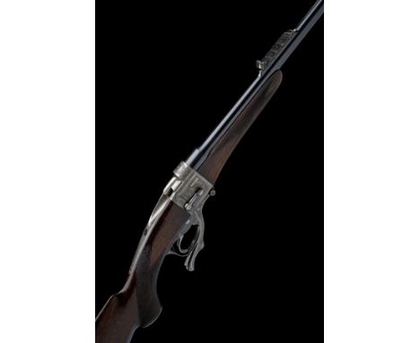 GEORGE GIBBS, BRISTOL A CASED .256 FLANGED (6.5X53mmR ROMANIAN) GIBBS-FARQUHARSON FALLING-BLOCK SPORTING RIFLE, serial no. 18