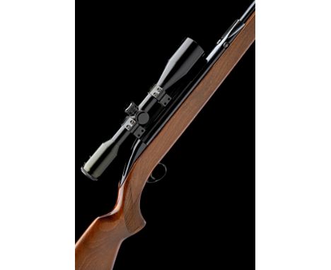 A .22 BSA AIRSPORTER STUTZEN UNDER-LEVER AIR-RIFLE, serial no. GR06589, with carton, with 14in. unsighted barrel, lift-up tap