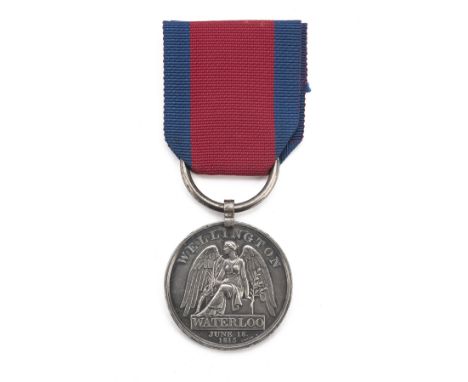 A RARE WATERLOO MEDAL TO 3RD BATTALION, 14TH REGIMENT OF FOOT, standard configuration with large suspension ring, the edge in