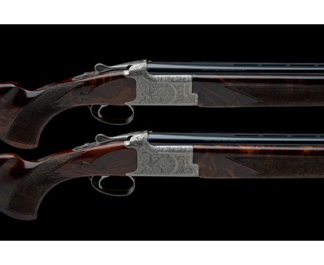 B.C. MIROKU A PAIR OF 20-BORE 'MK60 HIGH PHEASANT' SINGLE-TRIGGER OVER AND UNDER EJECTORS, serial no. 77096ZR / 77097ZR, for 