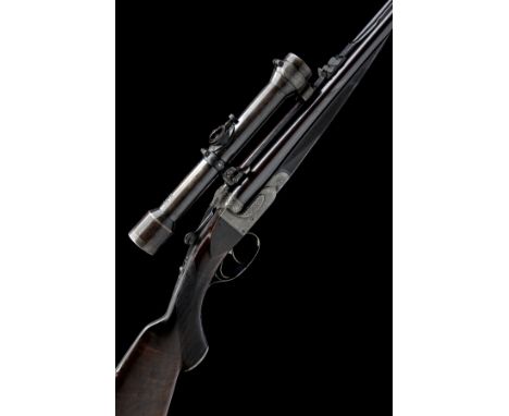 AUG. FRANCOTTE BTE. AN 8X60Rmm BOXLOCK EJECTOR DOUBLE RIFLE, serial no. 87548, for 1932, 26in. nitro chopperlump barrels with