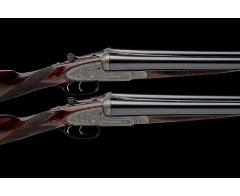 HOLLAND &amp; HOLLAND A PAIR OF 12-BORE 'ROYAL EJECTOR' SIDELOCK EJECTORS, serial no. 17056 / 7, for 1893, 28in. sleeved nitr