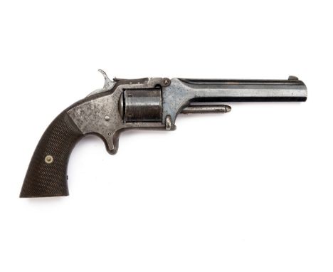 AN INTERESTING .32 (RIMFIRE) SMITH &amp; WESSON STYLE TIP-UP REVOLVER SIGNED INGRAM, PROBABLY BY WEBLEY, serial no. 1323, cir