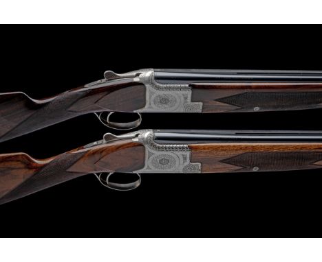 FABRIQUE NATIONALE A PAIR OF 12-BORE 'B1' SINGLE-TRIGGER OVER AND UNDER EJECTORS, serial no. 33718 S71 / 33719 S71, for 1971,