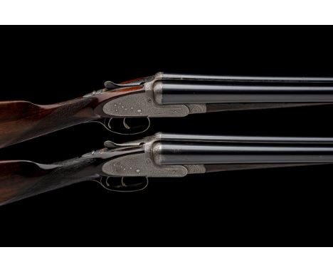 FREDc. T. BAKER A PAIR OF 12-BORE SIDELOCK EJECTORS, serial no. 7416 / 7, circa 1890, 30in. nitro barrels, No.1 replacements 