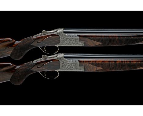 BROWNING ARMS CO. A PAIR OF 28-BORE 'D4G' SINGLE-TRIGGER OVER AND UNDER EJECTORS, serial no. 324MW04159 / 60, for 2004, 30in.